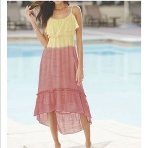 Nwot beautiful coral sunrise dress